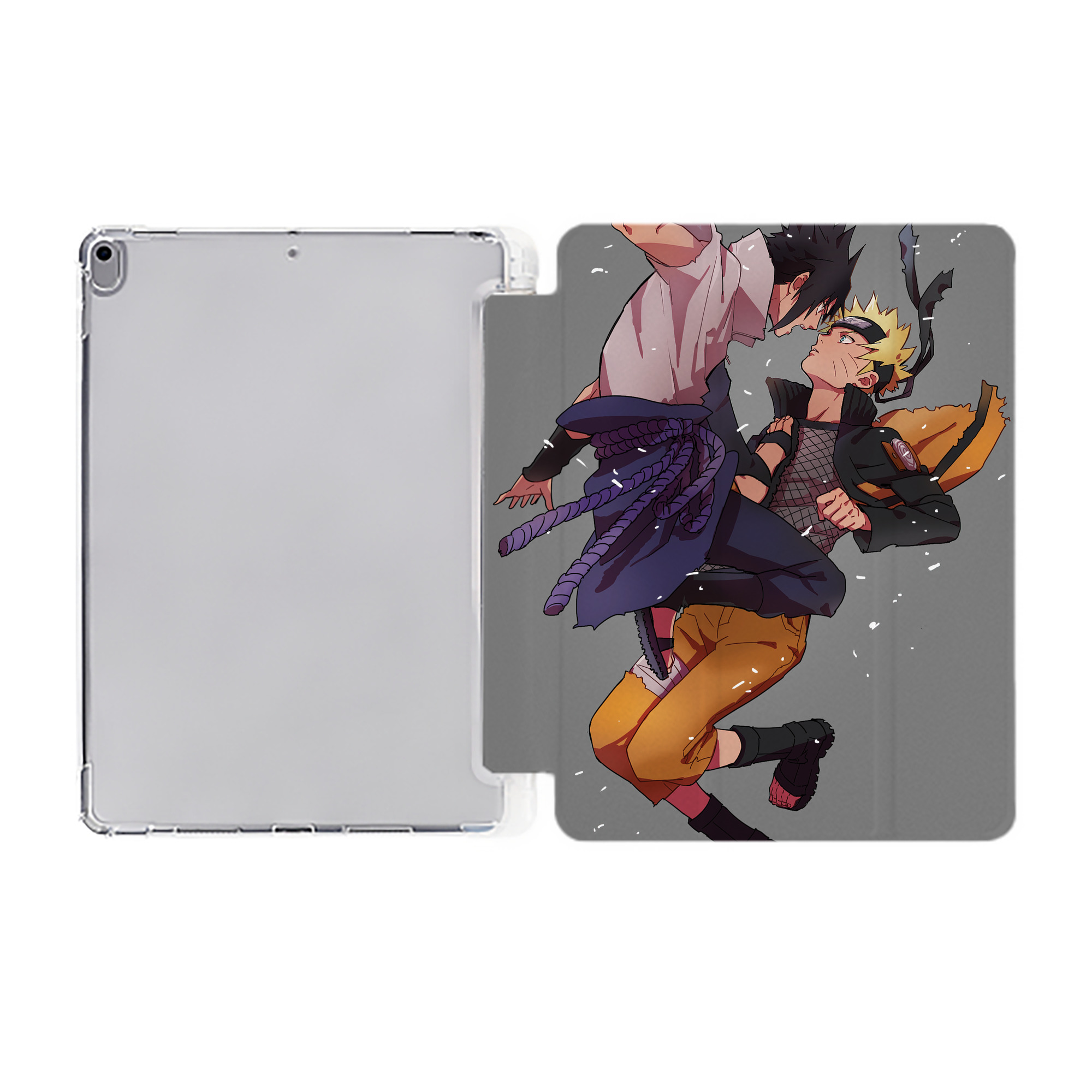 （画像用） NARUTO -ナルト- NARUTO -ナルト- 疾風伝 IPad ケース ペン収納付き 三つ折りスタンド PUレザー×シリコン 対応機種9.5/10.5/10.9インチ